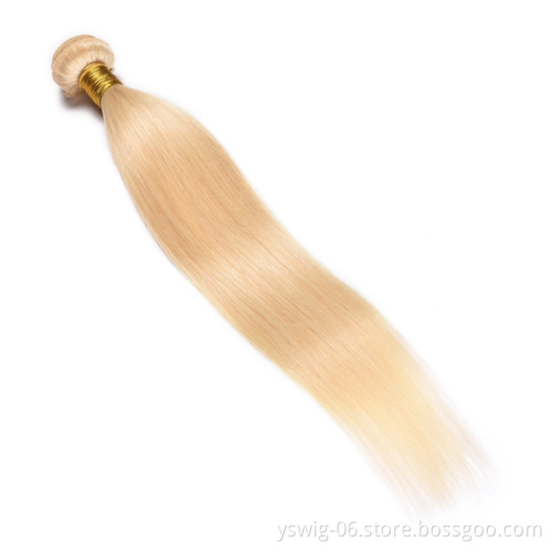 613 Hair Bundles Blonde Human Hair Wholesale Cuticle Aligned Raw Virgin Hair